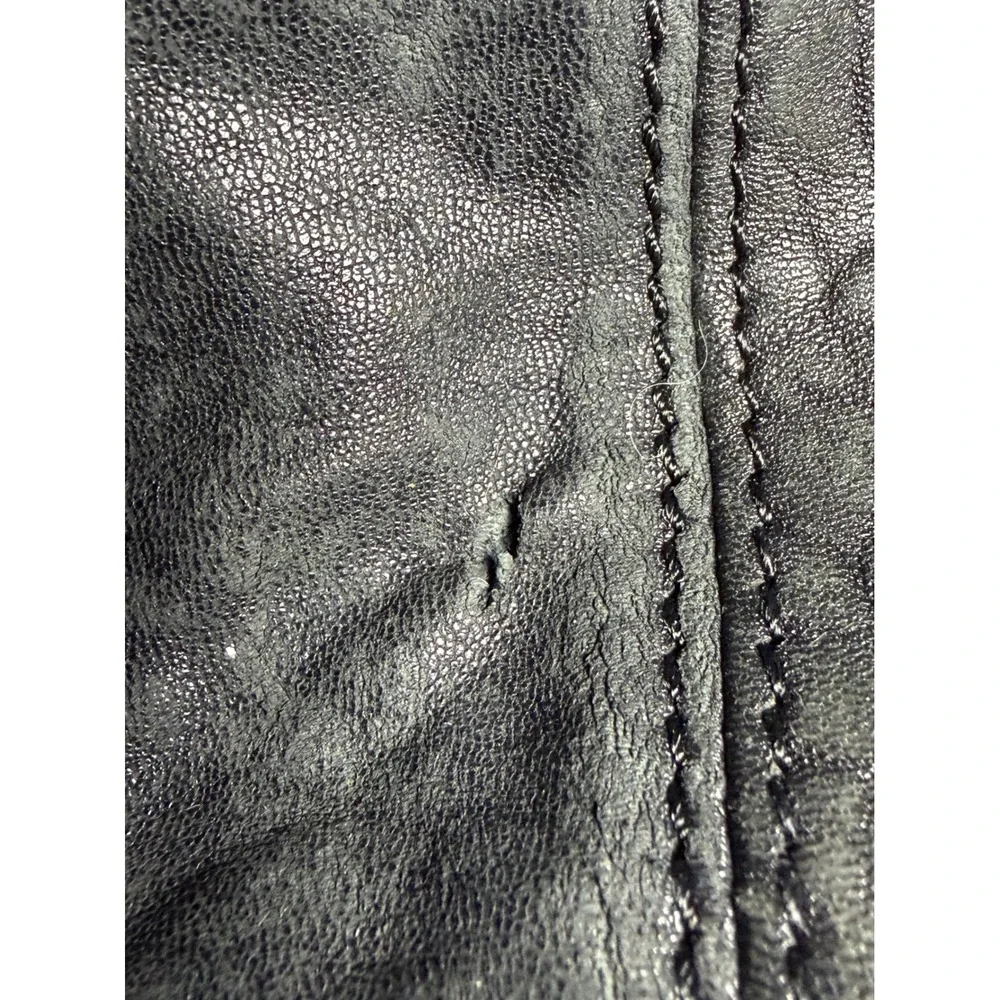 Vince Camuto Black Leather Shoulder Bag Lot Fava Zoey Hobo Tote Handbag DAMAGED - Picture 7 of 16